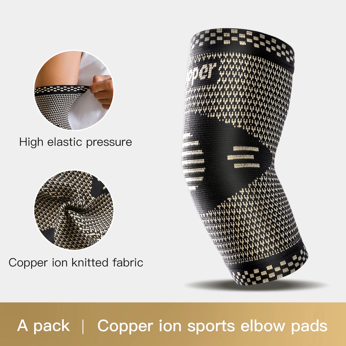1Pcs Copper Ankle Brace,Infused Ankle Support Compression Sleeve for Men Women,for Foot Pain,Sprained Ankle,Recovery,sports