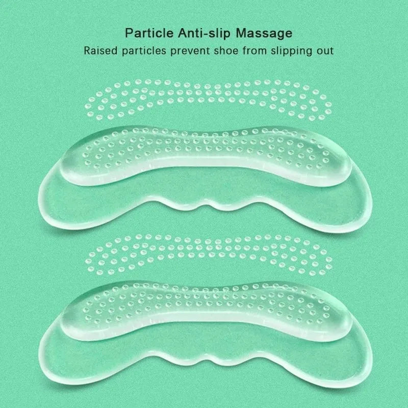 Silicone Gel Insoles for Shoes Women High Heel Liner Grips Protector Sticker Anti-Wear Shoe Heel Pad Foot Pain Relief Inserts