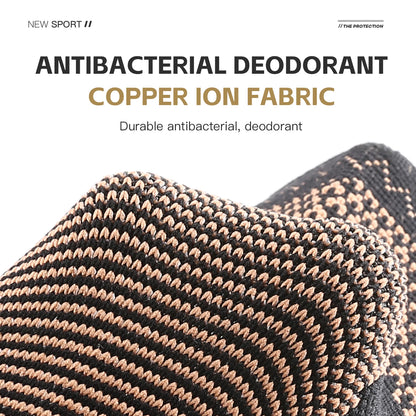 1Pcs Copper Ankle Brace,Infused Ankle Support Compression Sleeve for Men Women,for Foot Pain,Sprained Ankle,Recovery,sports