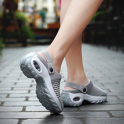 Mesh Orthopedic Clogs Arch Support Walking Shoes Breathable Outdoor Slippers for Women Mom's Gift