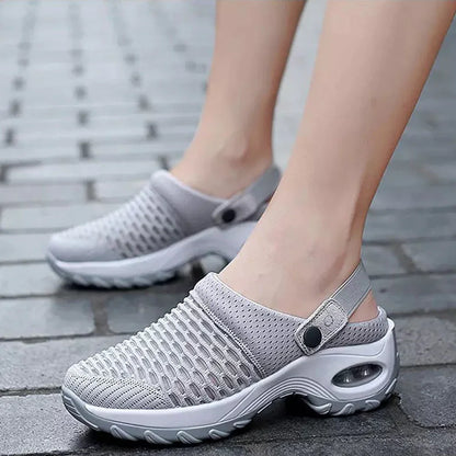 Mesh Orthopedic Clogs Arch Support Walking Shoes Breathable Outdoor Slippers for Women Mom's Gift