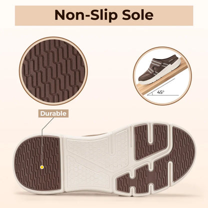 FitVille Men’S Wide Slippers With Arch Support House Slipper Mules‌ Breathable Adjustable  Orthopedic Indoor Walking Shoes