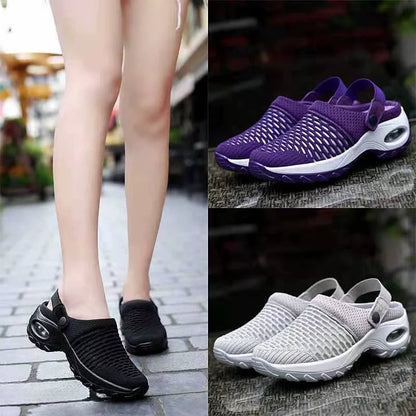 Mesh Orthopedic Clogs Arch Support Walking Shoes Breathable Outdoor Slippers for Women Mom's Gift