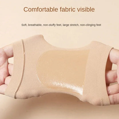 2Pcs Heel Protective Foot Cover Foot Heels Socks Silicone Anti-Crack Moisturizing Socks Unisex Pain Relief Feet Care Sock Black