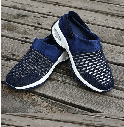 Mesh Orthopedic Clogs Arch Support Walking Shoes Breathable Outdoor Slippers for Women Mom's Gift