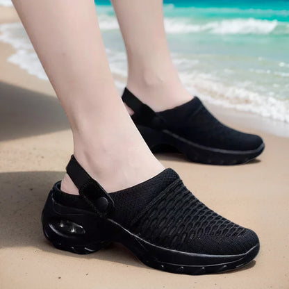 Mesh Orthopedic Clogs Arch Support Walking Shoes Breathable Outdoor Slippers for Women Mom's Gift