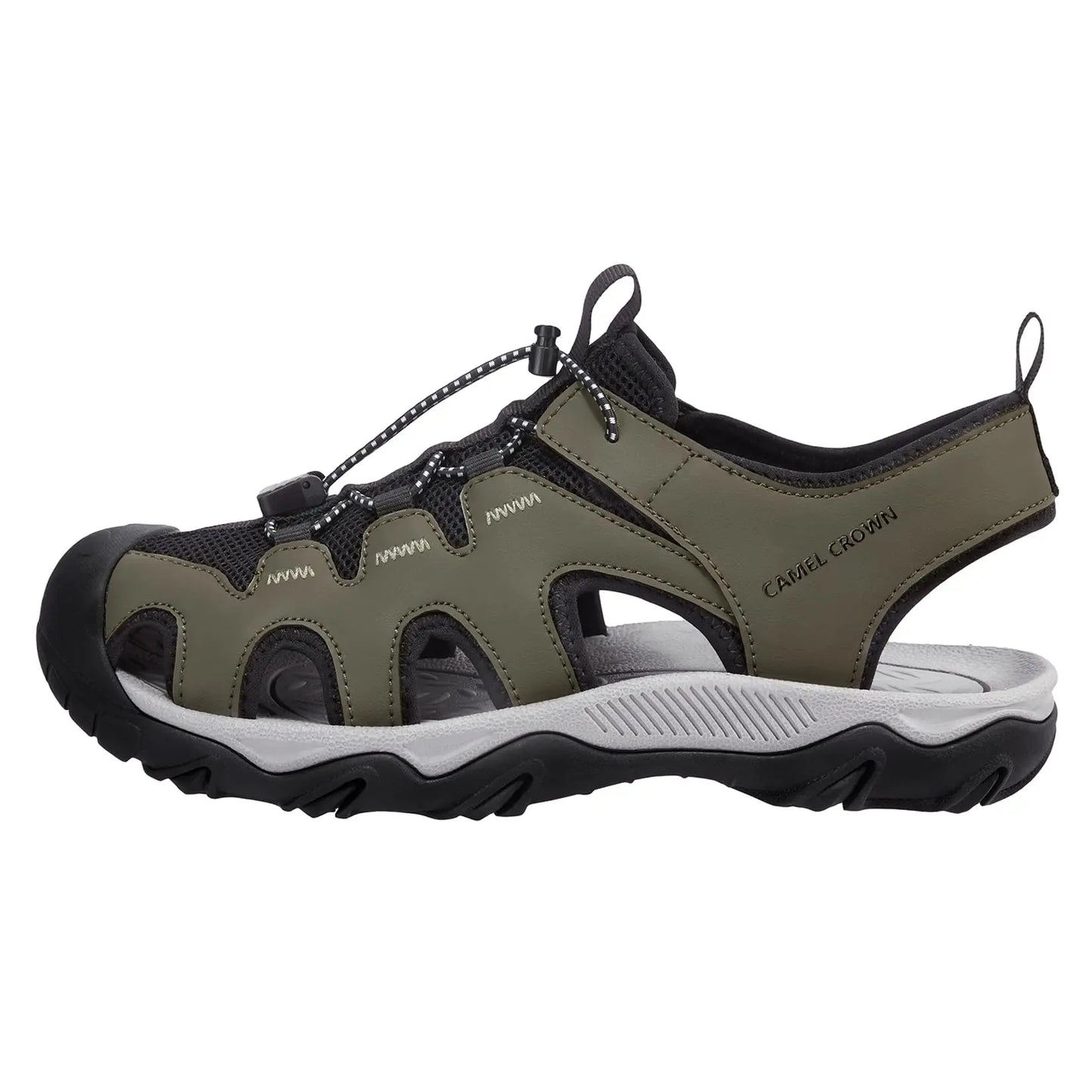 GOLDEN CAMEL Men's Hiking Sandals Anti-Slipping Athletic Water Shoes with Arch Support Closed Toe Summer Camping Beach Sandal