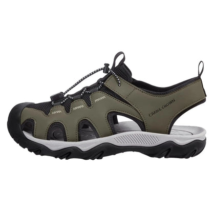 GOLDEN CAMEL Men's Hiking Sandals Anti-Slipping Athletic Water Shoes with Arch Support Closed Toe Summer Camping Beach Sandal