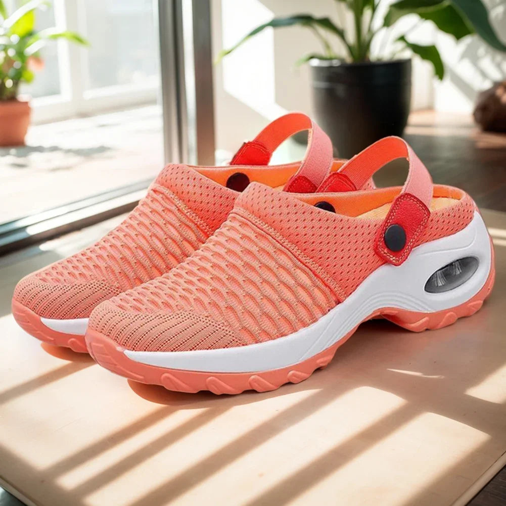 Mesh Orthopedic Clogs Arch Support Walking Shoes Breathable Outdoor Slippers for Women Mom's Gift