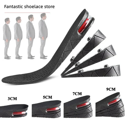 1Pair Height Increase Insole for Feet Templates 3/5/7/9cm Variable Height Shoes Insoles Men Women Shock Absorbing Growing Sole