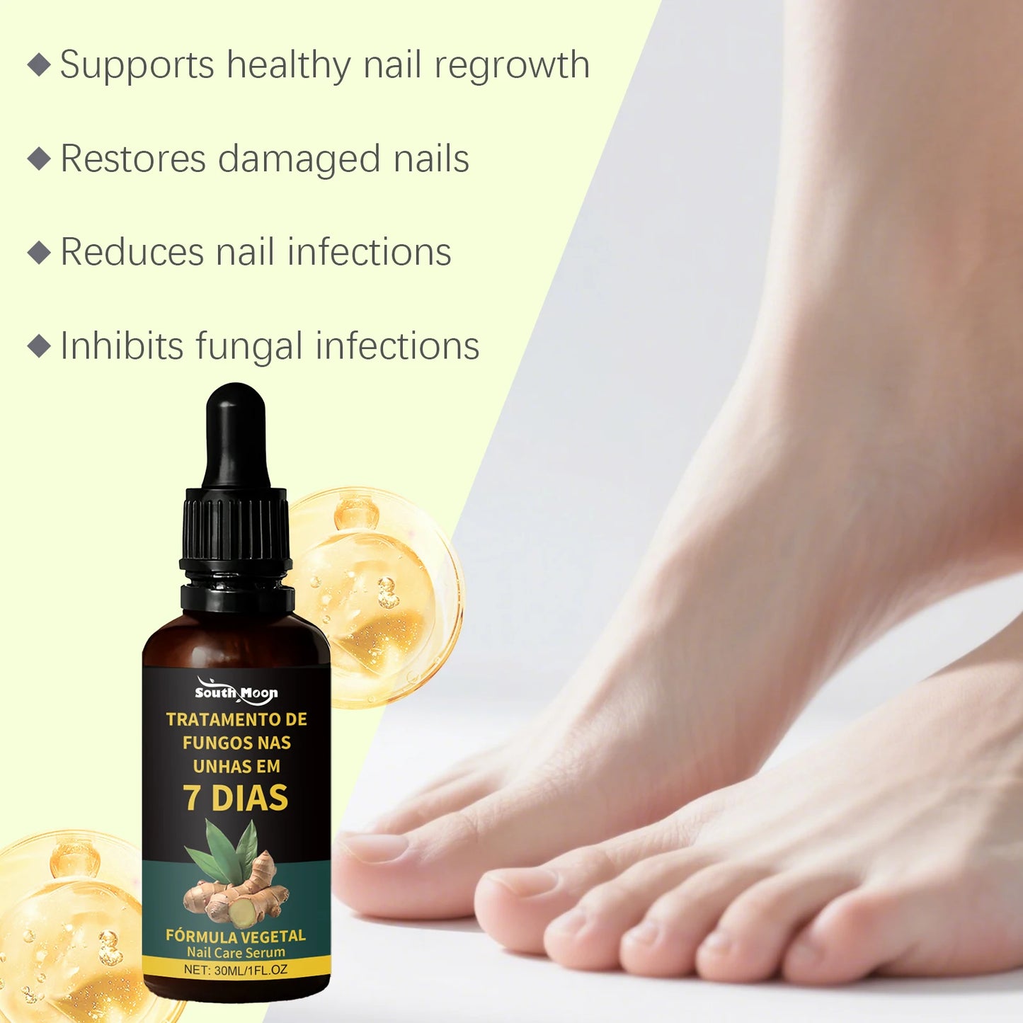 Fungal Nail Renewal Serum Anti Infection Paronychia Onychomycosi Restore Discolored Damaged Nails Hand Foot Nail Care Essence